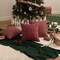AQOTHES Pack of 2 Christmas Plaid Decorative Throw Pillow Covers Scottish Tartan Cushion Case for Farmhouse Home Holiday Decor Red and Green, 20 x 20 Inches